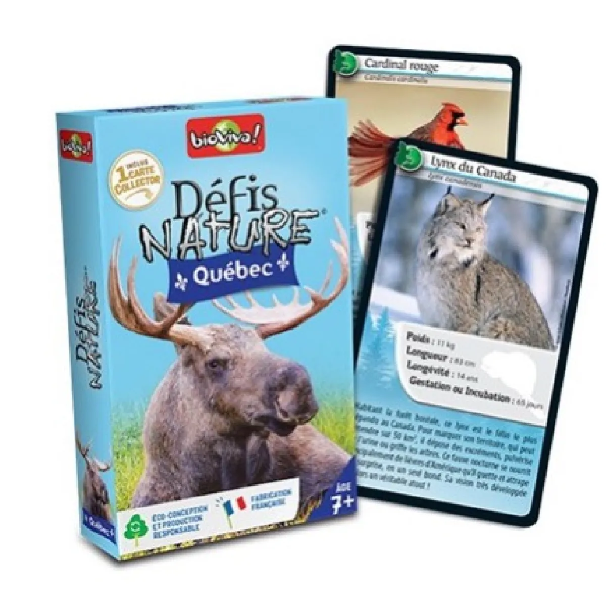 Bioviva Bleu Jeu De Cartes Défis Nature Québec - Explorez La Faune Du Québec - Neuf - Image 4