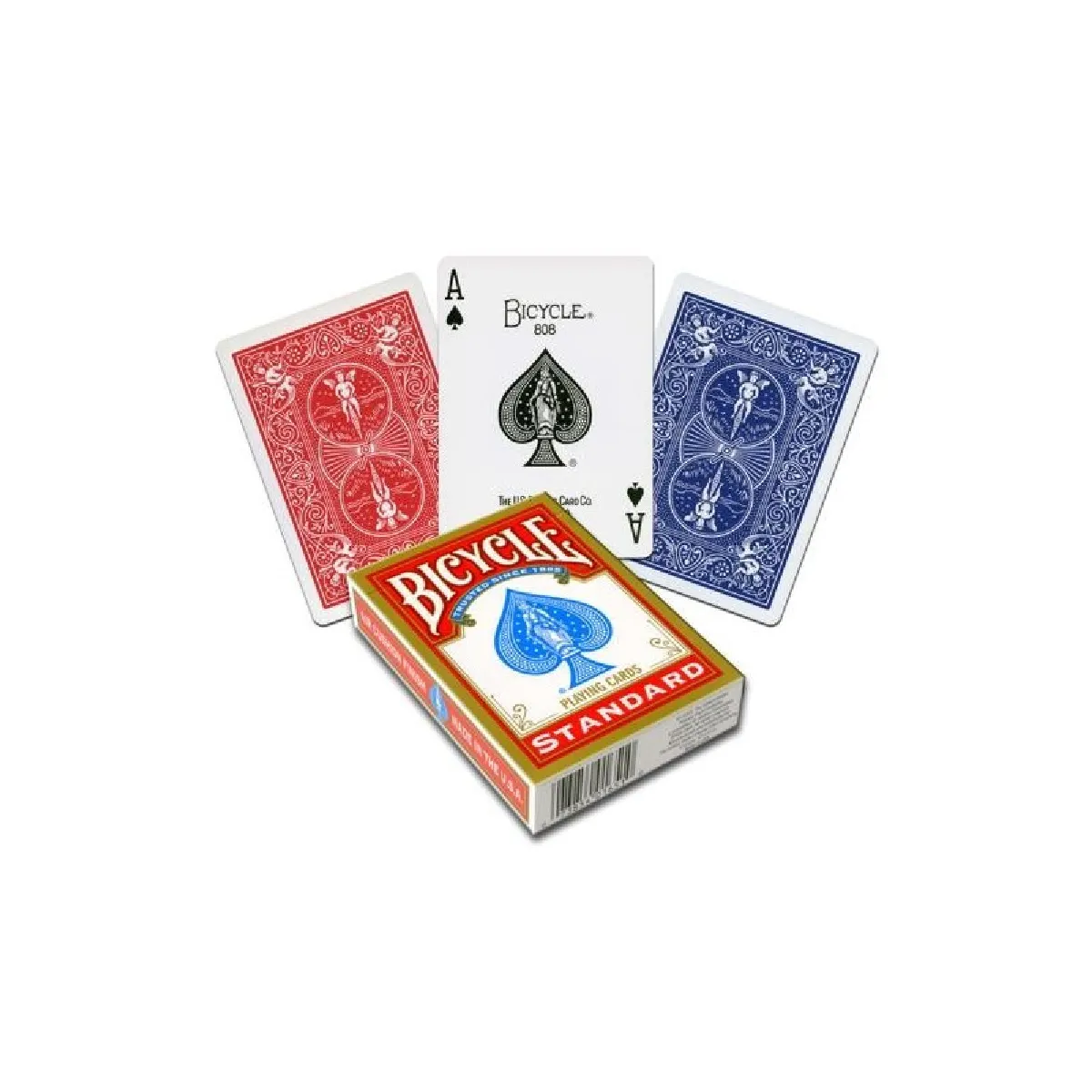 Bicycle Cards Rouge/Bleu Bicycle Poker Rider Back - Jeu De 52 Cartes
