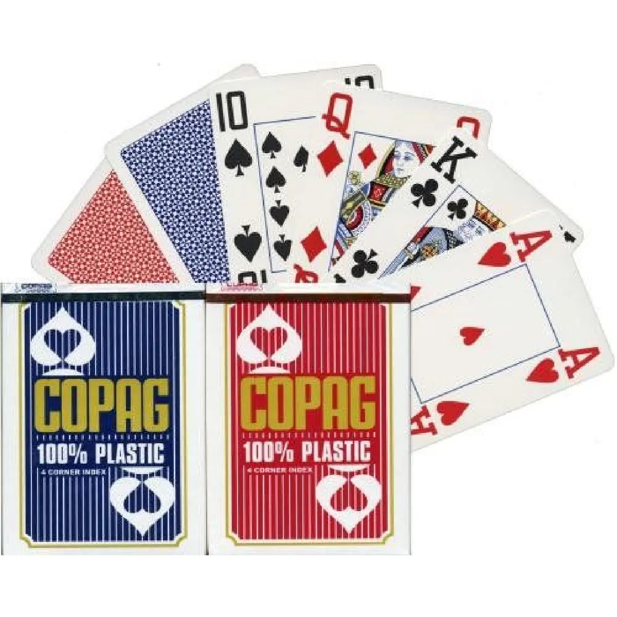 CARTAMUNDI  Copag Jeu de 54 Cartes - Format Poker Bleu