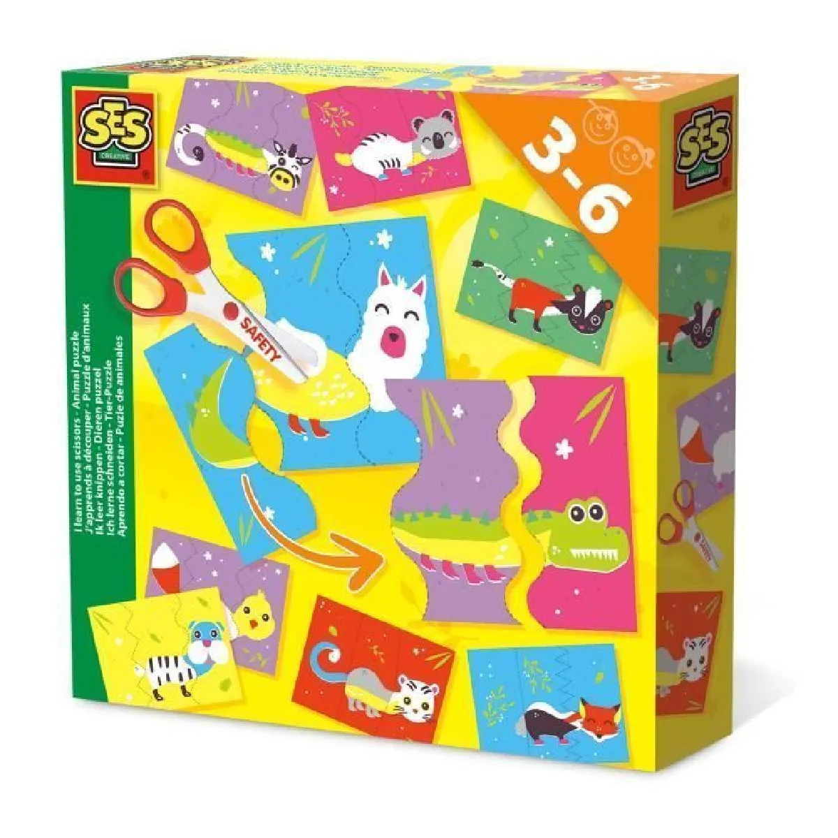 Ses Creative Kit Puzzle Et Ciseaux Enfants