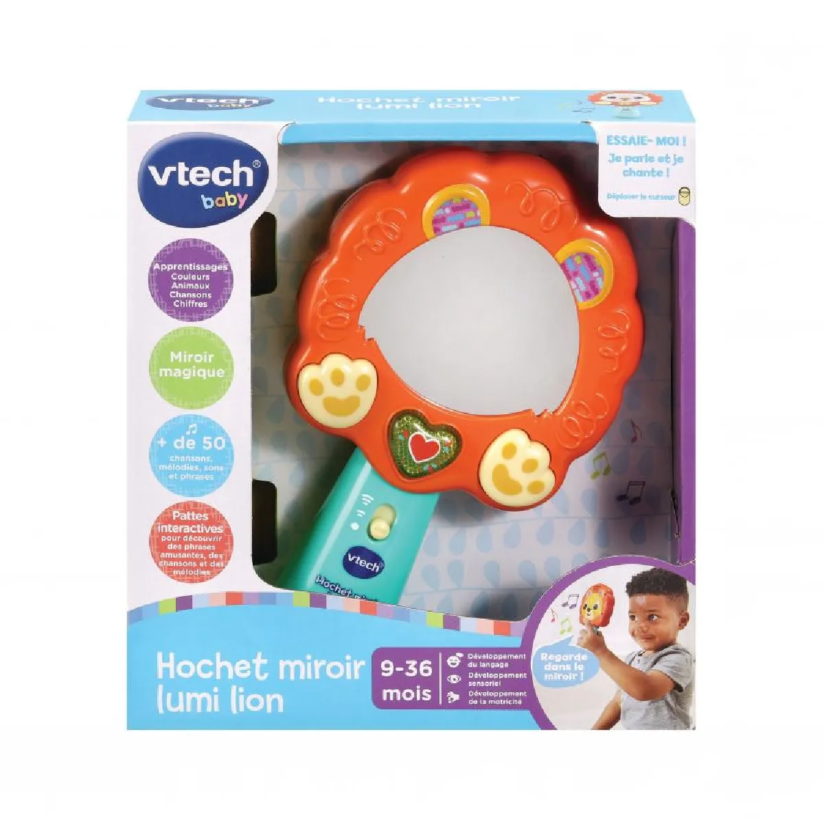 VTech Hochet musical Miroir Lumi Lion