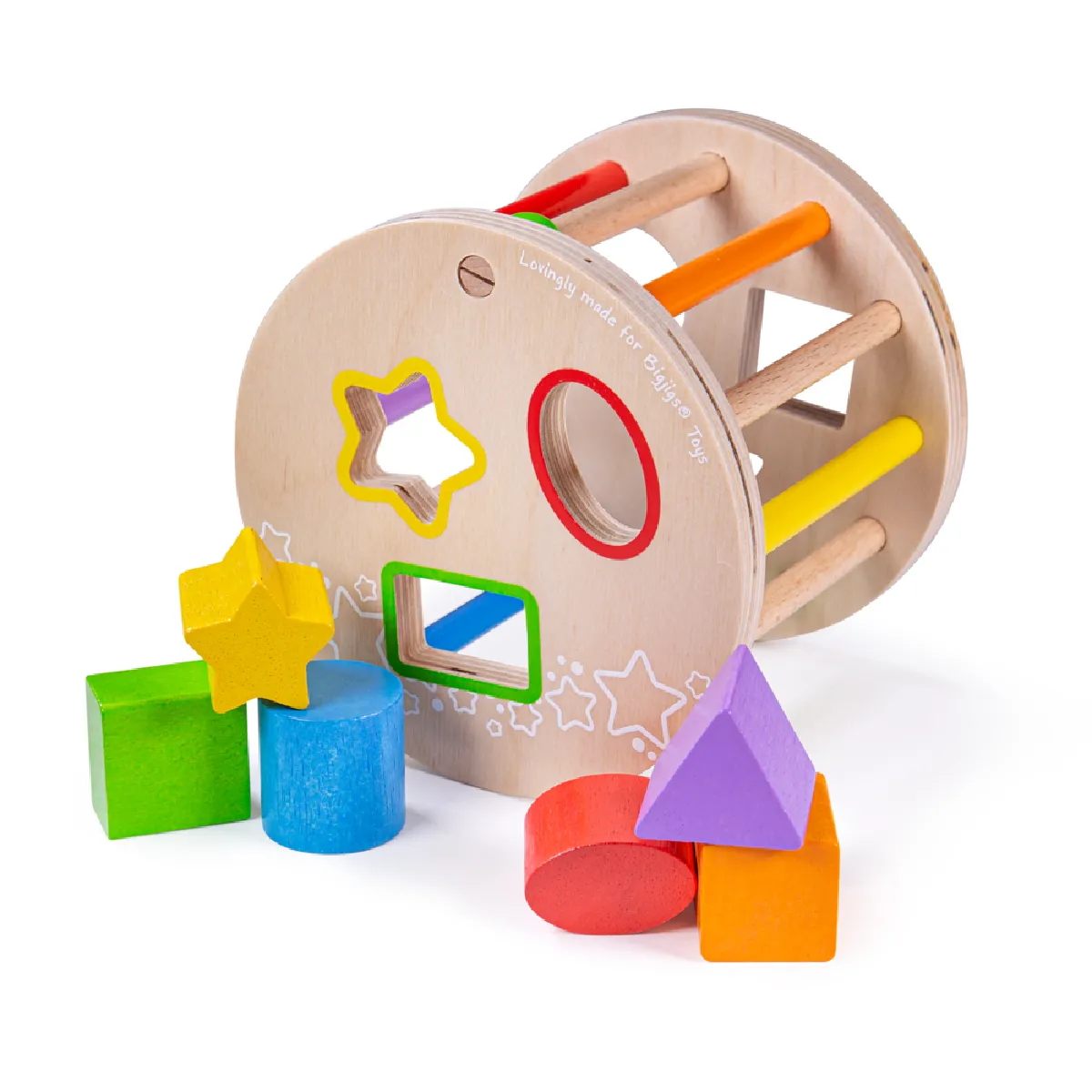 Bigjigs Toys Trieur De Formes Roulantes