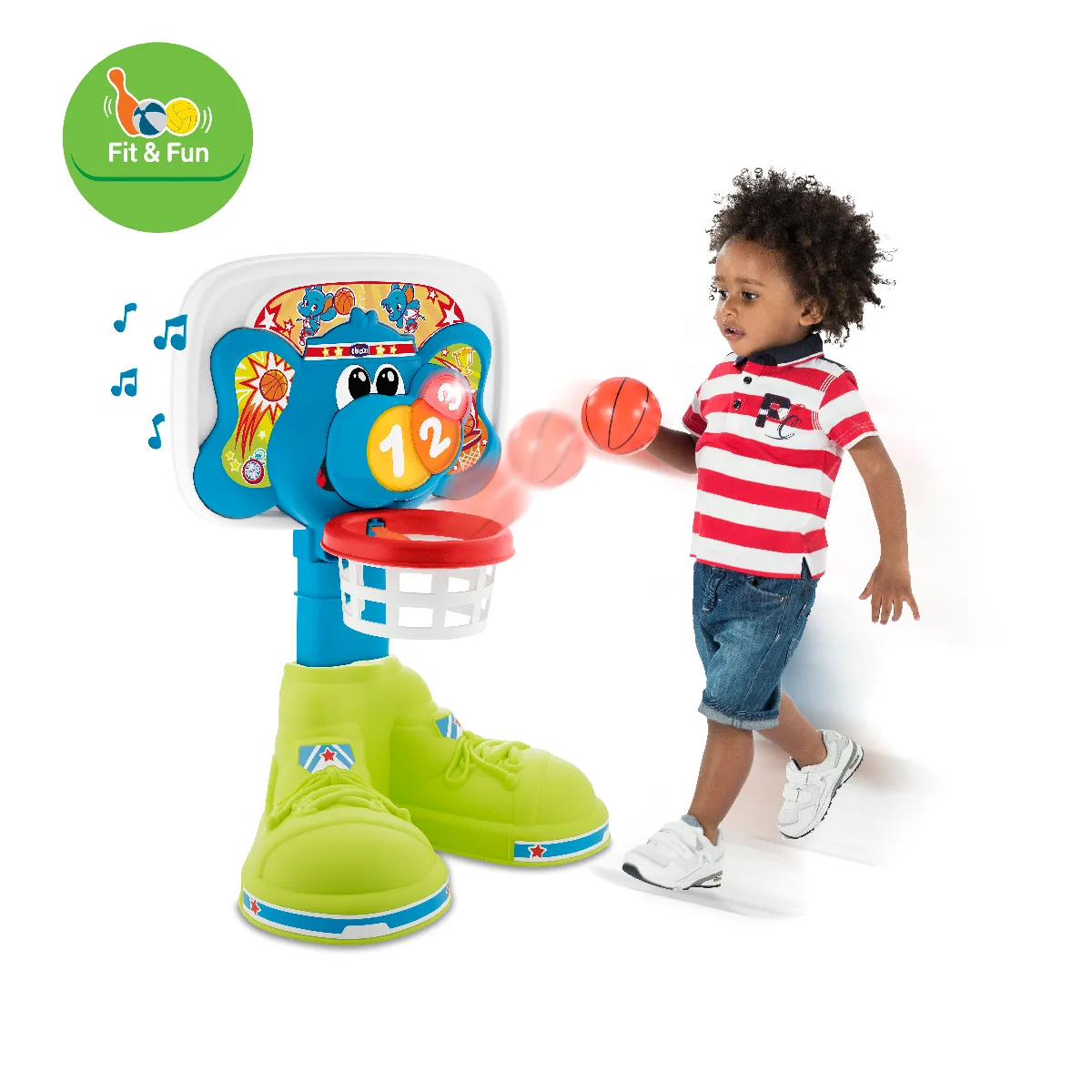 Chicco - Panier de basket Éléphant - Jouet d'éveil - Image 2