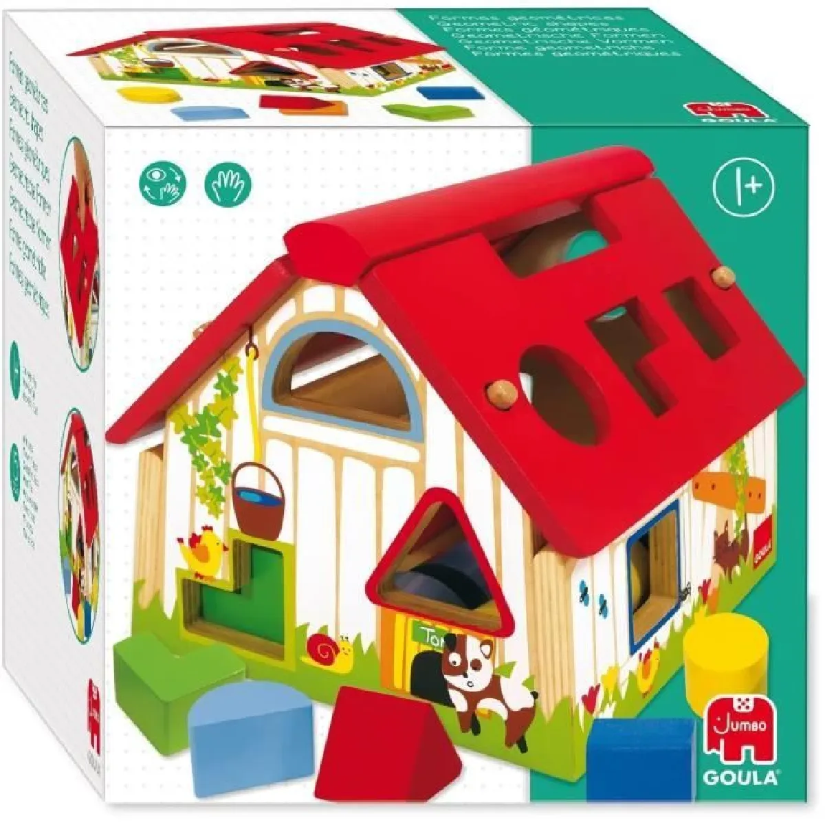 Goula Jouet éducatif formes géométriques - Multicolore Goula Jouet éducatif formes géométriques - Multicolore