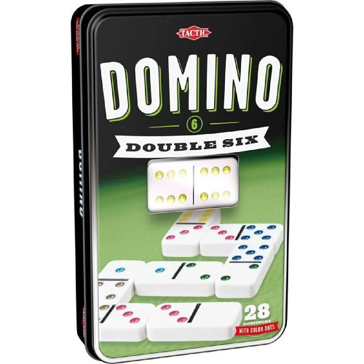 Tactic - Jeu de Dominos Double 6 - Boîte en métal - Image 2