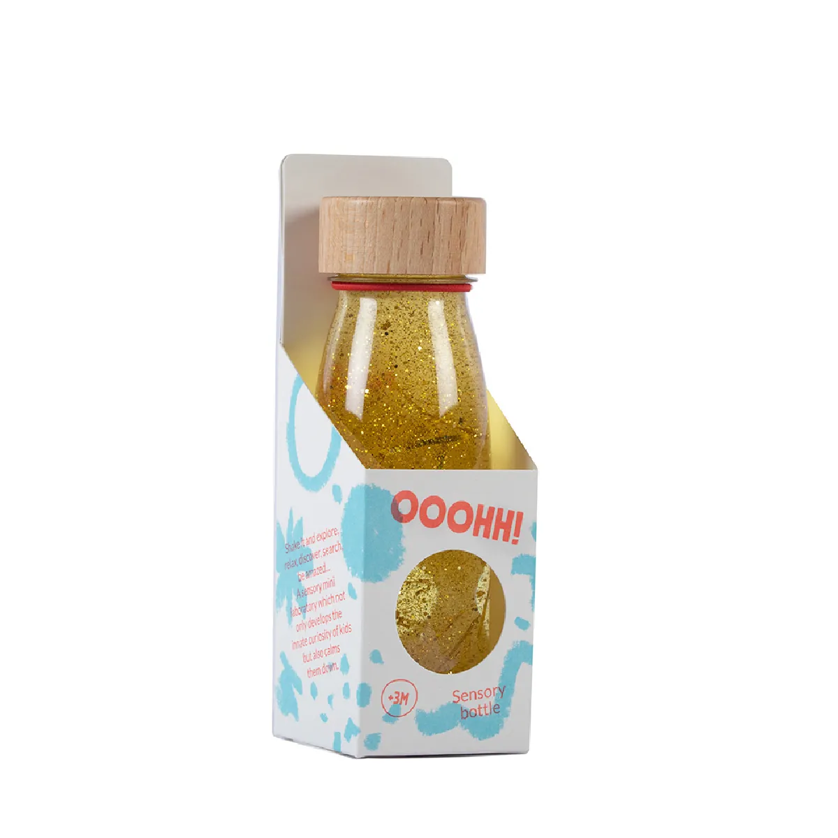 Petit Boum - Bouteille Sensorielle - Bois - Doré - Image 3