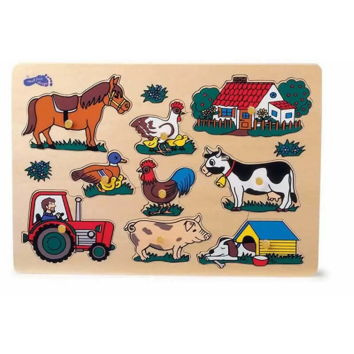 Small Foot Puzzle Ferme Bob