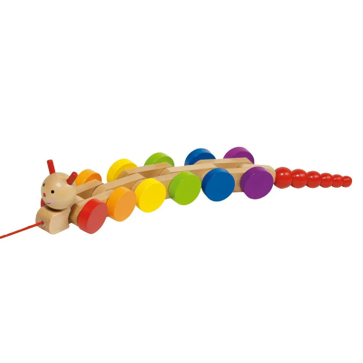 Goki Wooden Pull Animal Tracked