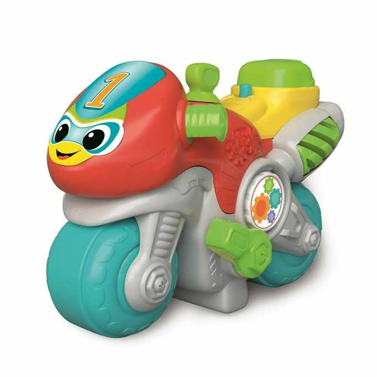Clementoni Marcial 61386 Moto Mondiale pour bébé Interactive avec Boutons interactifs et éducatifs pour Apprendre Les Lettres et Les Chiffres à partir de