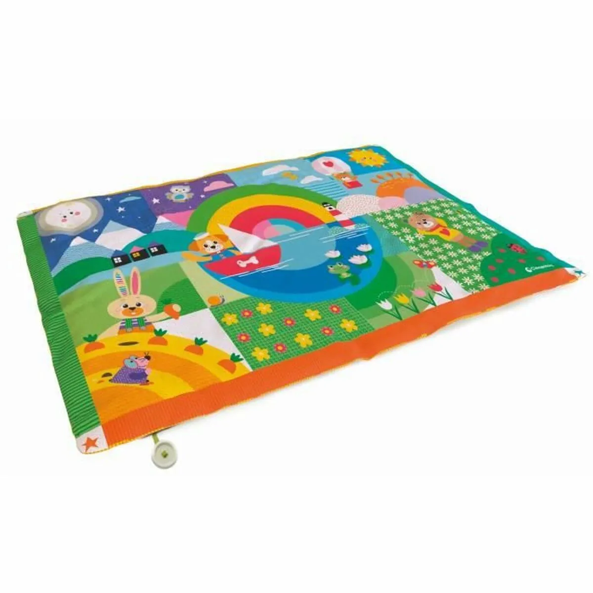 Clementoni Tapis Matelassé Doux Baby Friends Soft Playmat Développement des Premiers Mouvements Nombreuses Illustrations Facile à Transporter 135x90 Cm pour Enfants Dès - vue 8