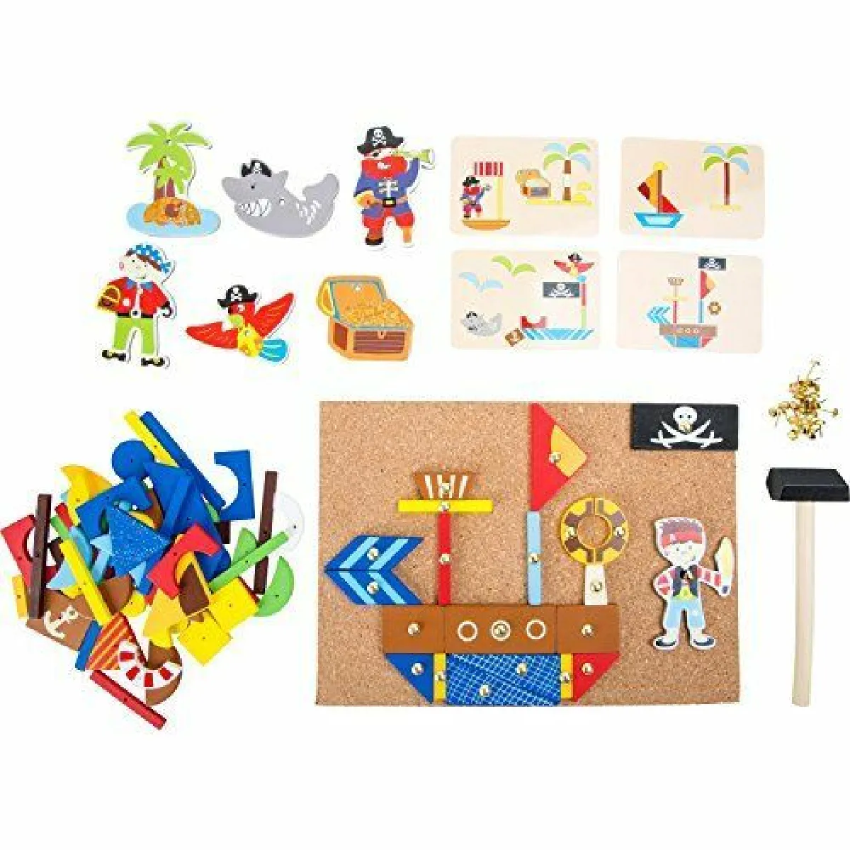 Small Foot Marron Jeu De Clous Pirate - Image 2