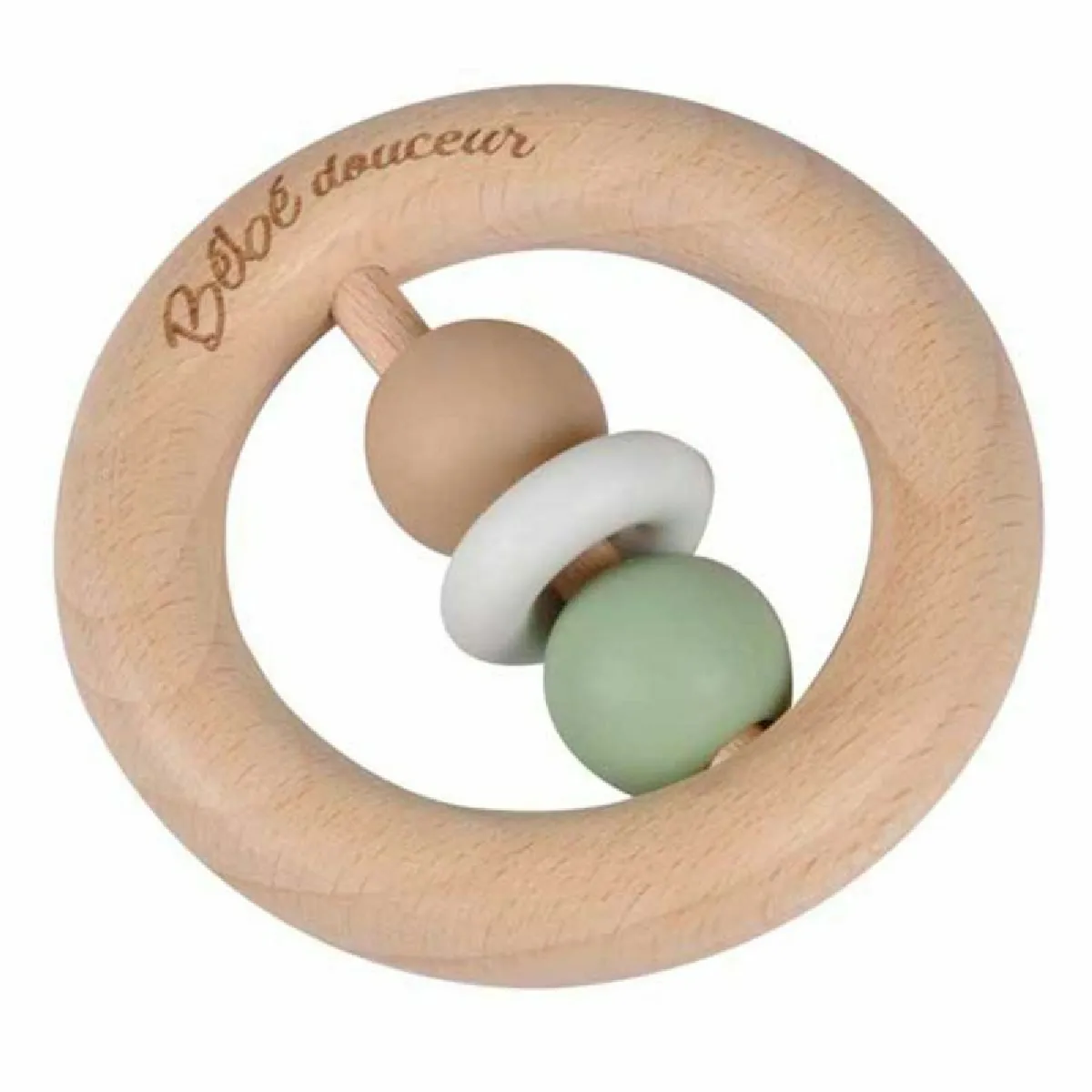 Paris Prix Anneau d'éveil bois et silicone