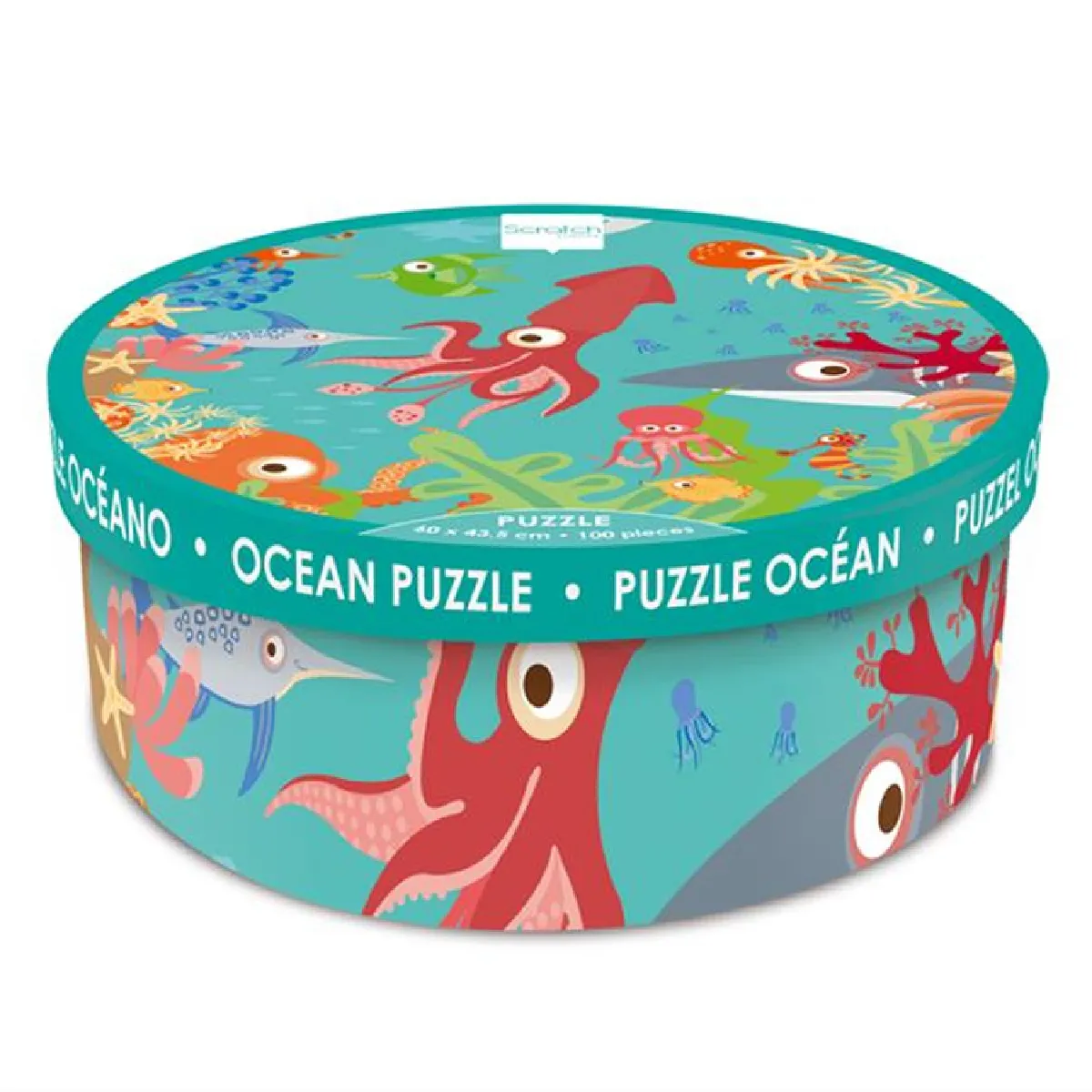 Scratch Puzzle enfant Océan 100 pièces