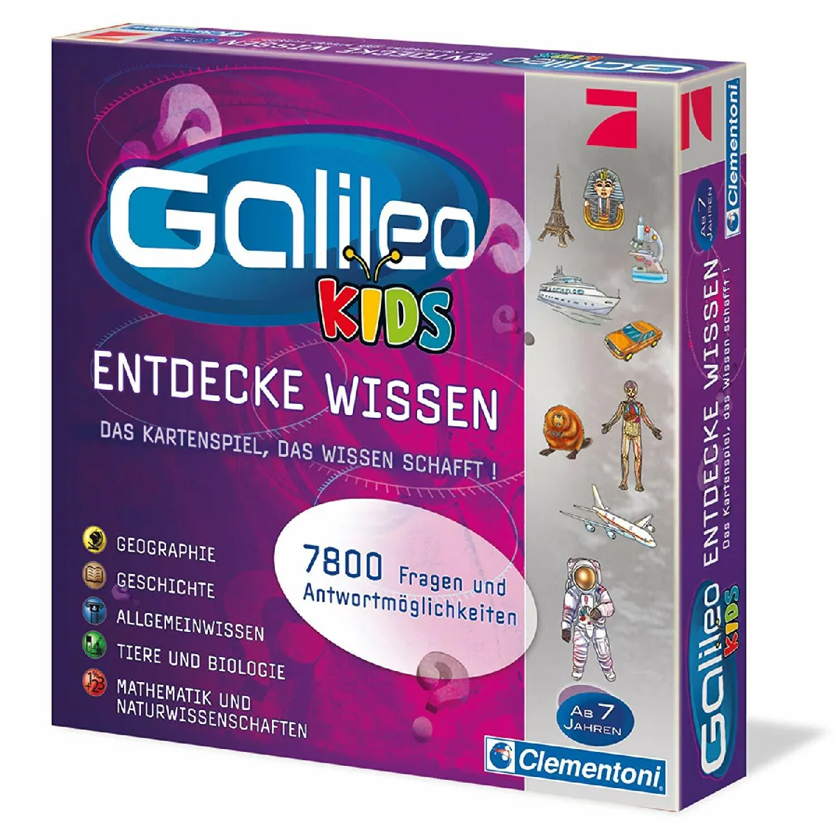 Clementoni 69159 Galileo Kids – Le Grand Quiz Jeu de Questions à partir de Jeu de Cartes éducatif Connaissance générale et Plaisir pour Toute la Famille. - vue 5