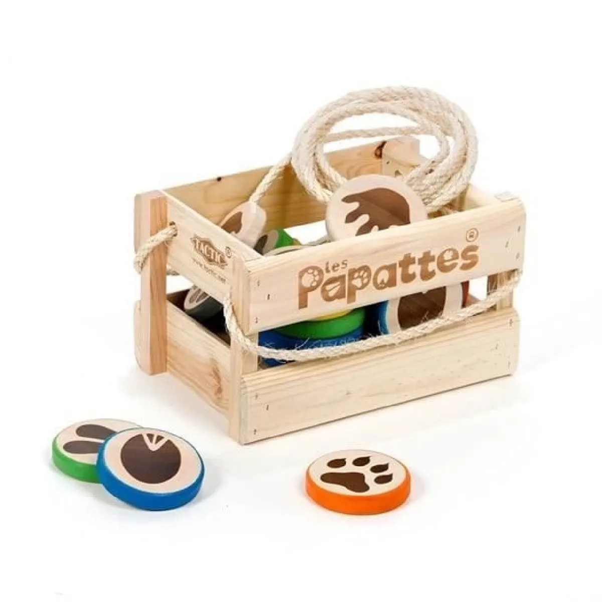 Jeu de Lancement Tactic Les Papattes Multicolore en Bois - Image 4