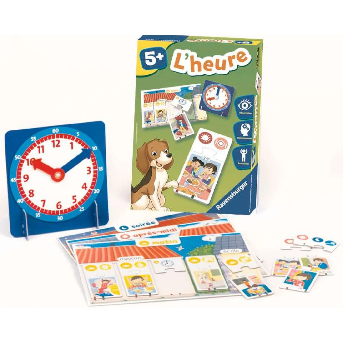 Ravensburger L'heure Jeu éducatif Chronologie journée