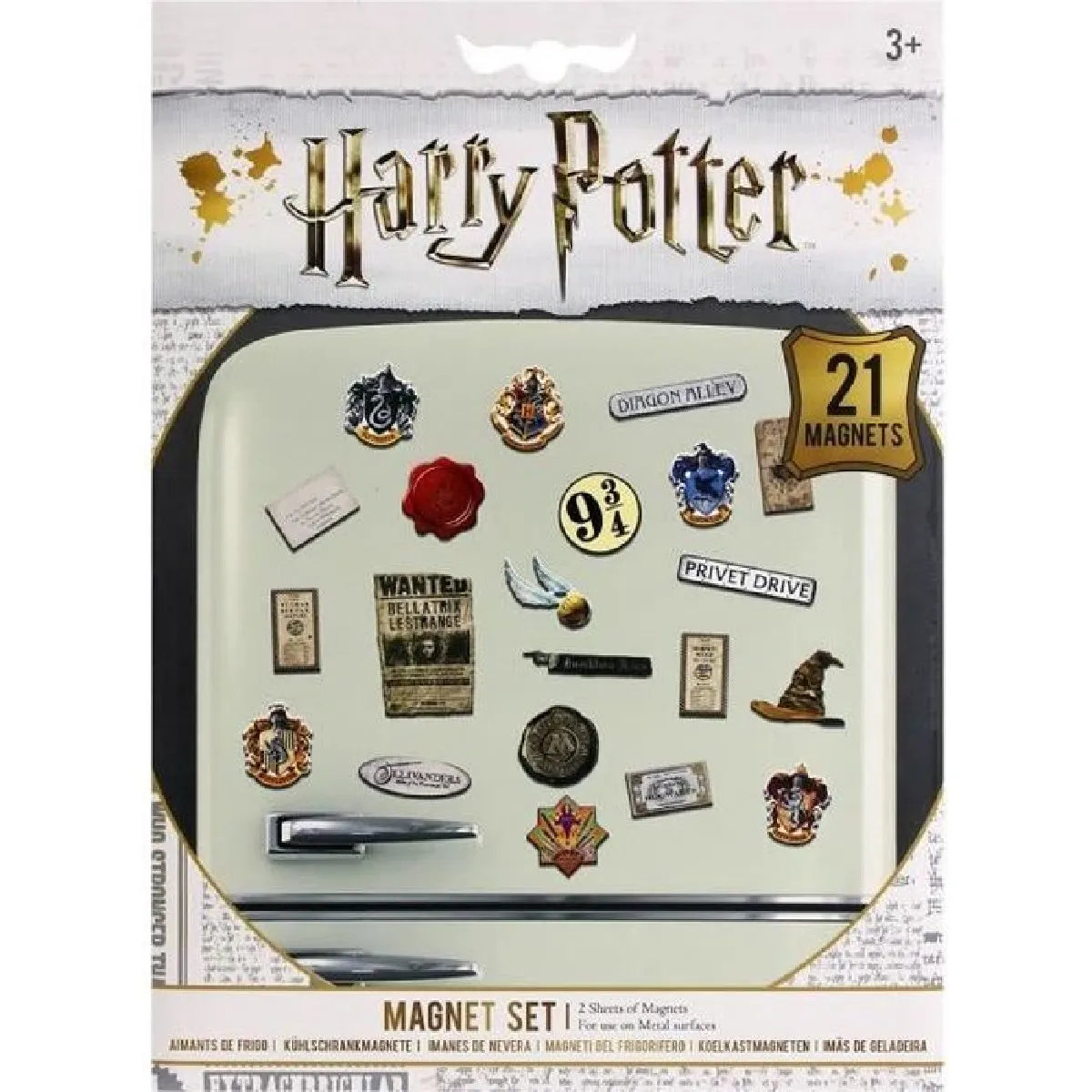 Set van 21 magneten Pyramid Harry Potter Wizardry