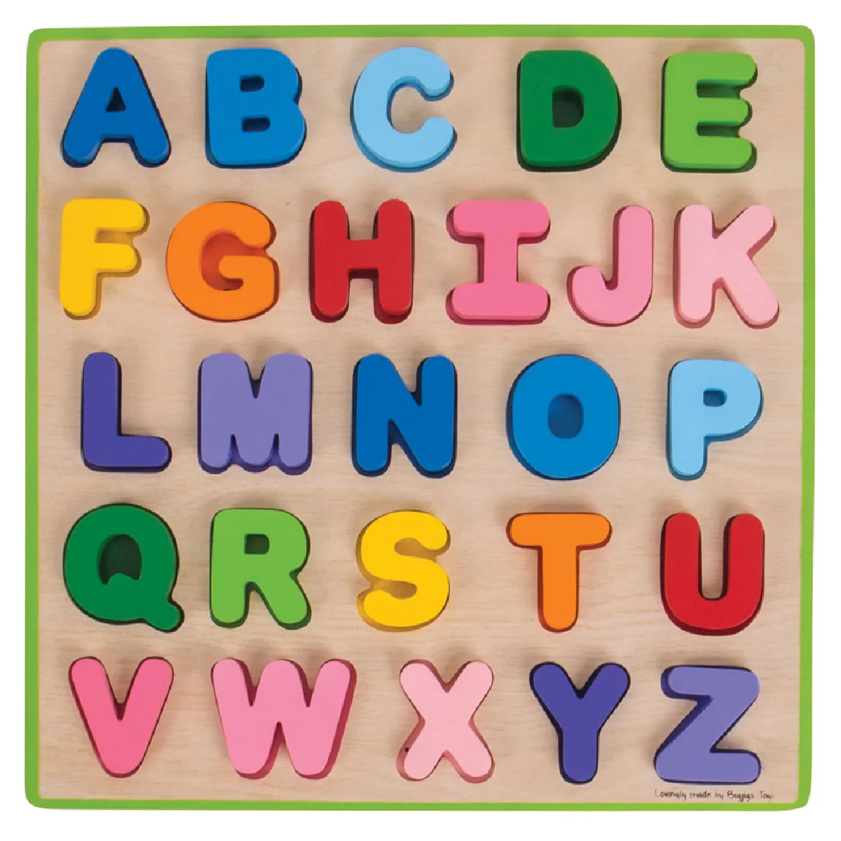 Puzzle ABC Majuscules Bigjigs Toys Bois