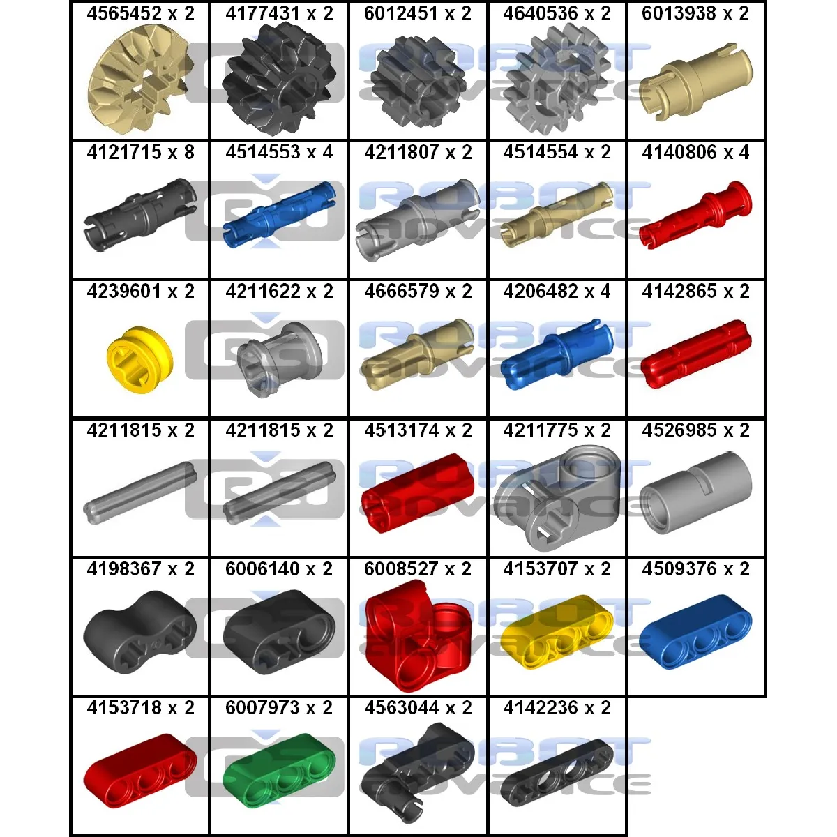 LEGO Pack De Remplacement LME 1 - vue 2