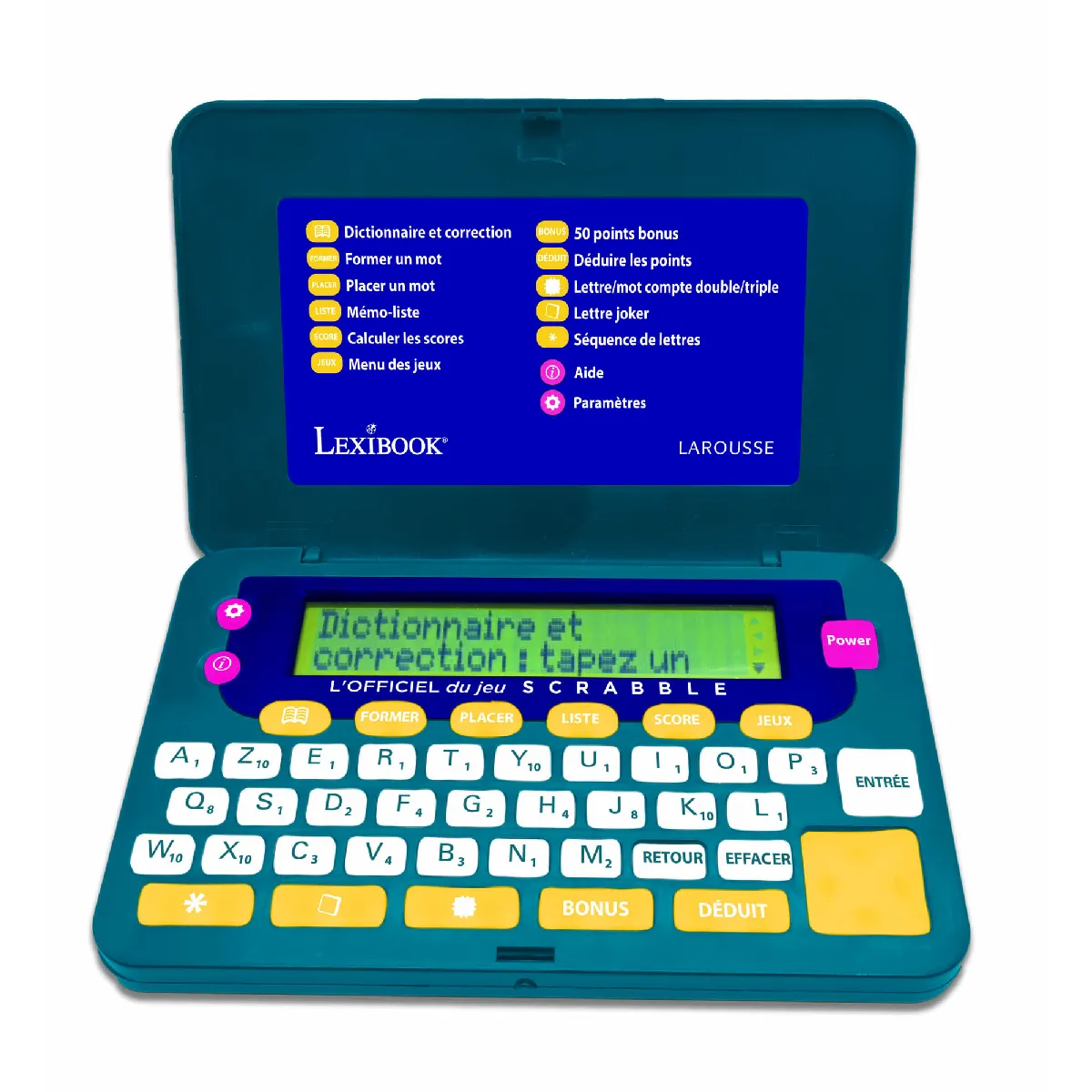 Dictionnaire Électronique Lexibook SCR9FR – Édition Officielle du Scrabble
