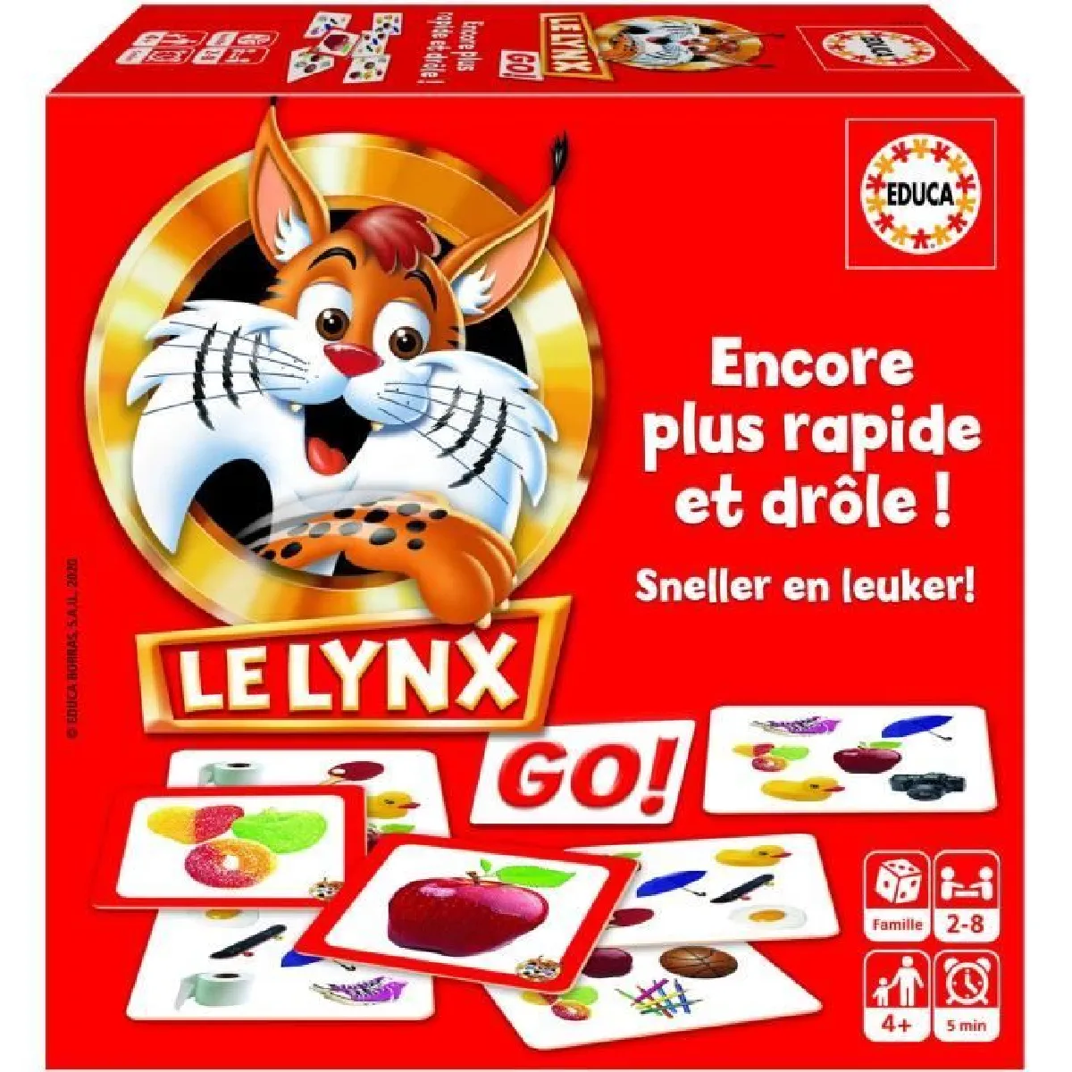 Lynx jeu de cartes de rapidité - Rouge