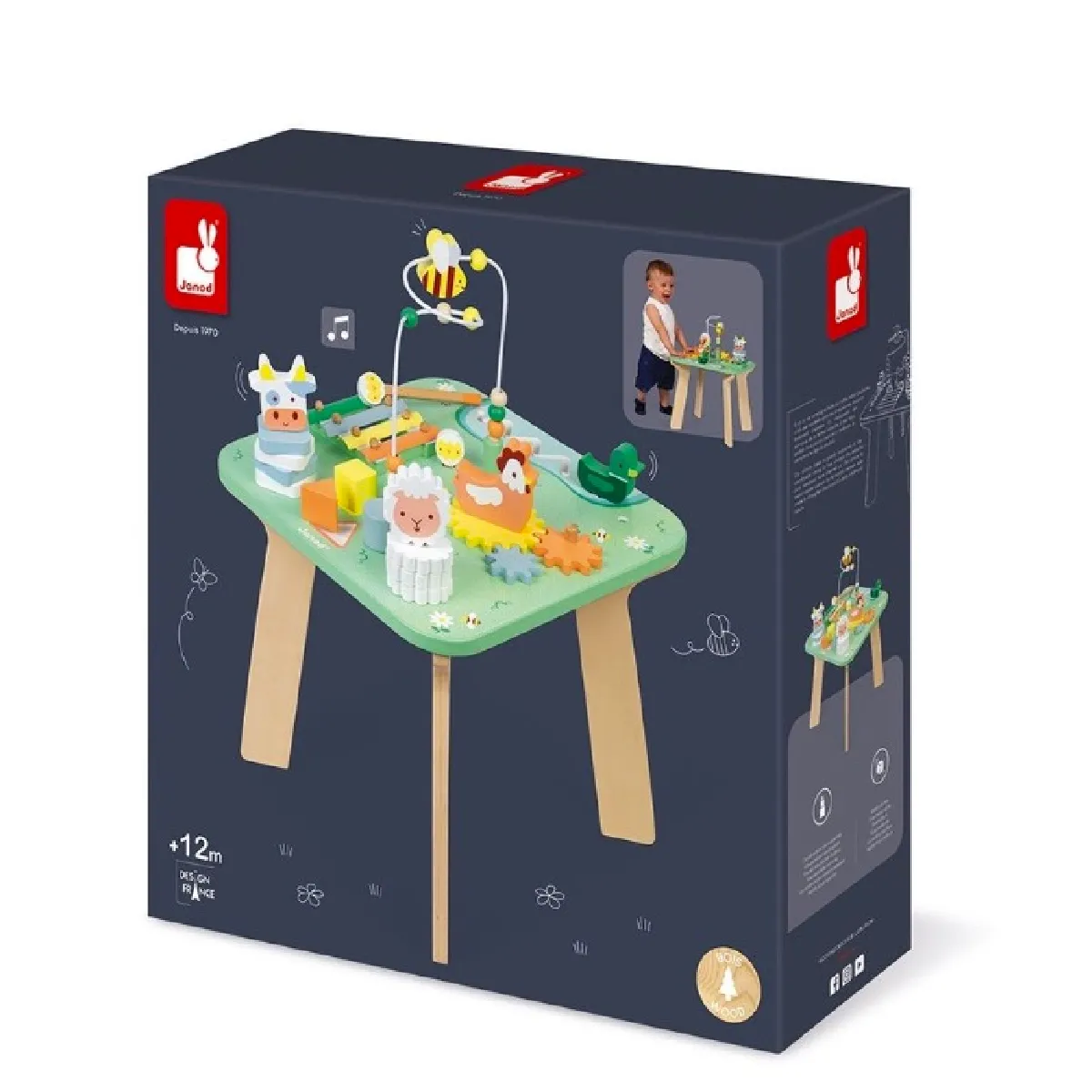 Juratoys-Janod Table D'activité Jolie Prairie