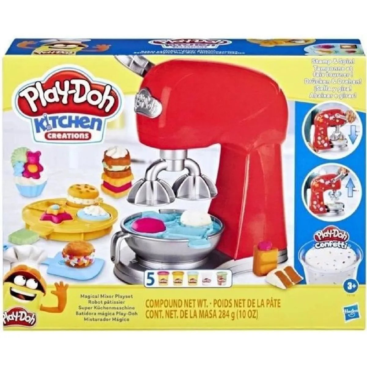 Play Doh Pâte à modeler Robot pâtissier HASBRO Jaune pour garçon - vue 8