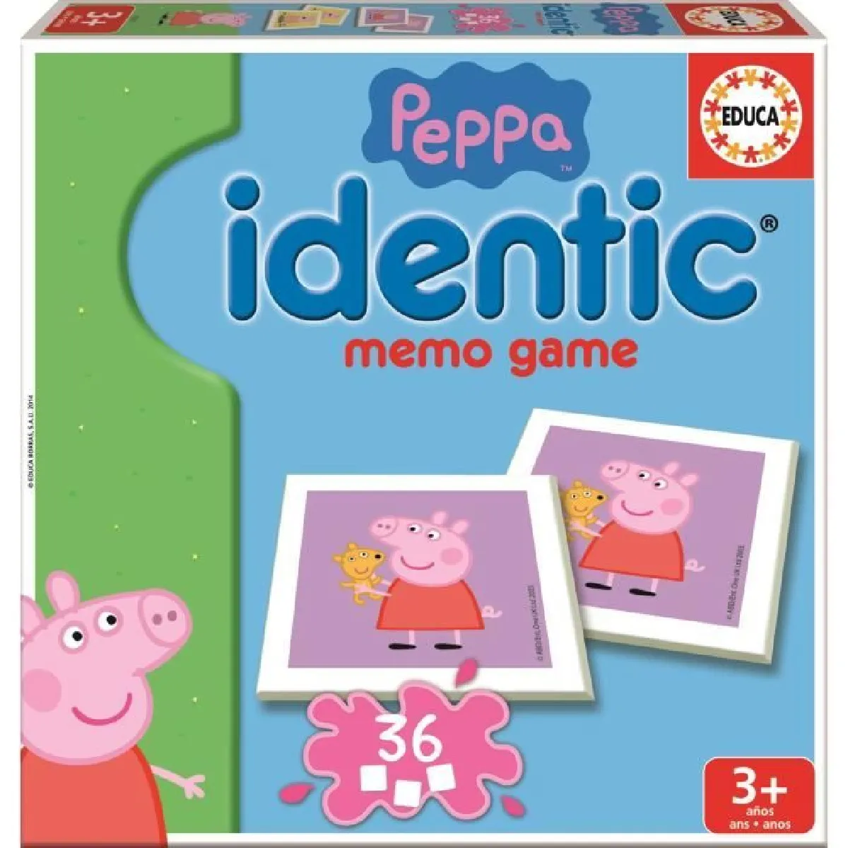 Educa Borras Peppa Pig Jeu De Mémoire Enfants