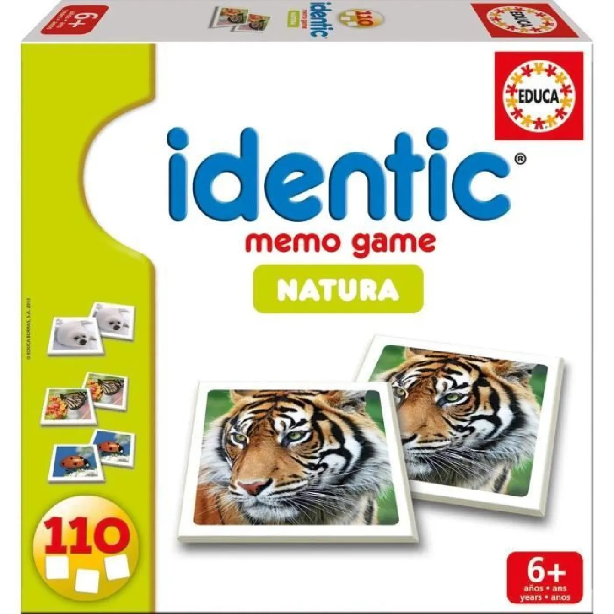 Educa Borras Identic Natura Jeu De Mémoire