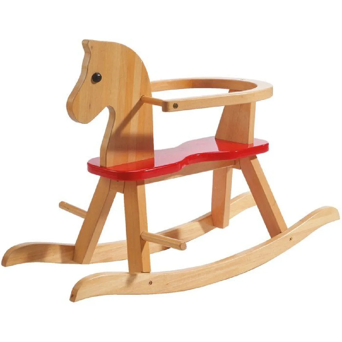 Generique - Cheval à bascule - Jouet d'éveil - Bois - Image 3