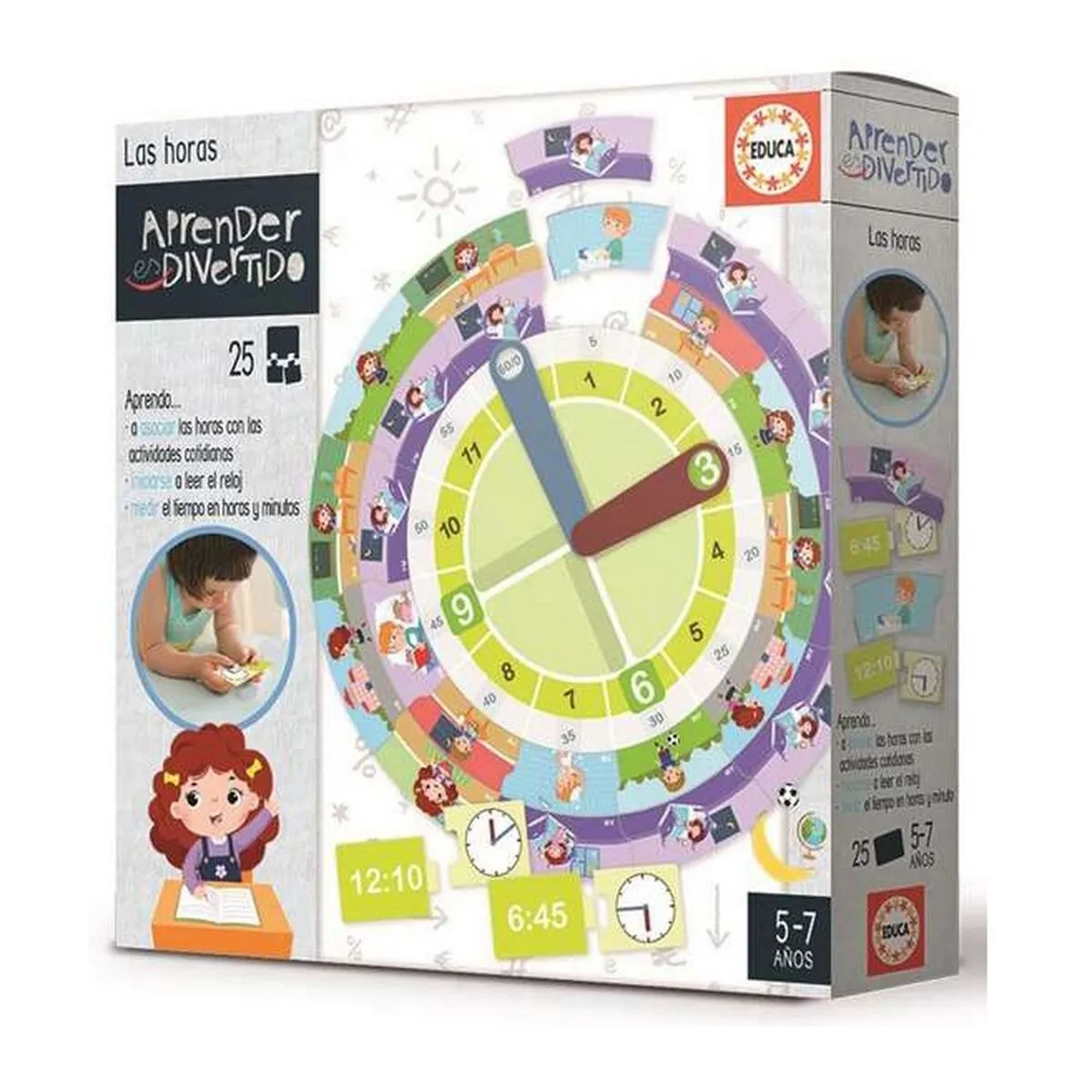 Educa Jouet Educatif Las Horas, 52 Pièces Educa Jouet Educatif Las Horas, 52 Pièces