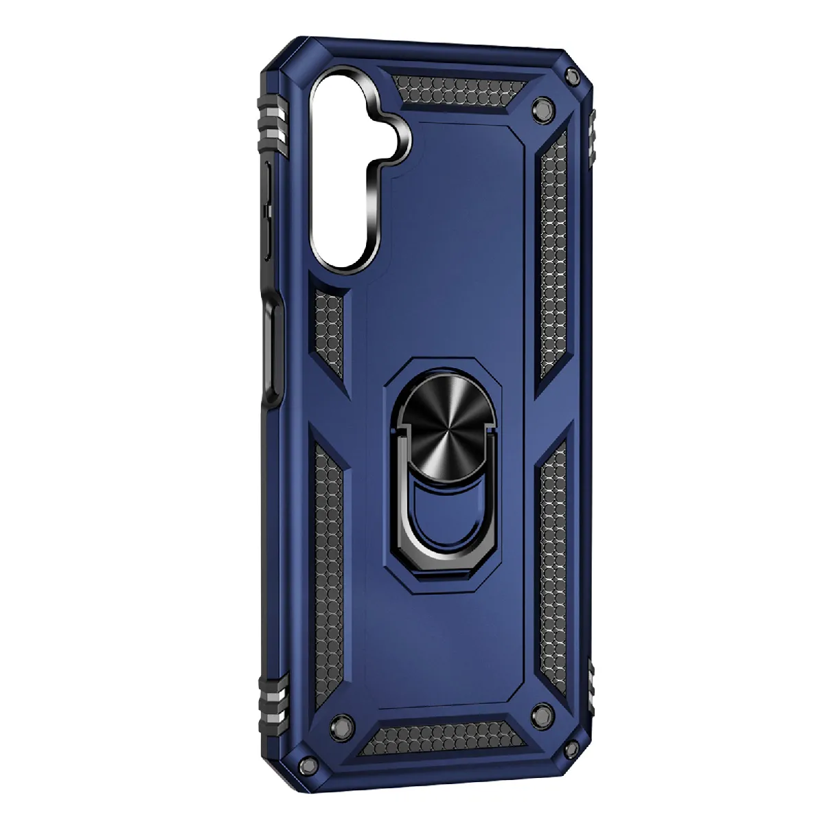 Avizar Bleu Coque Pour Samsung Galaxy A14 4G Et 5G Bague Magnétique Série Armoring