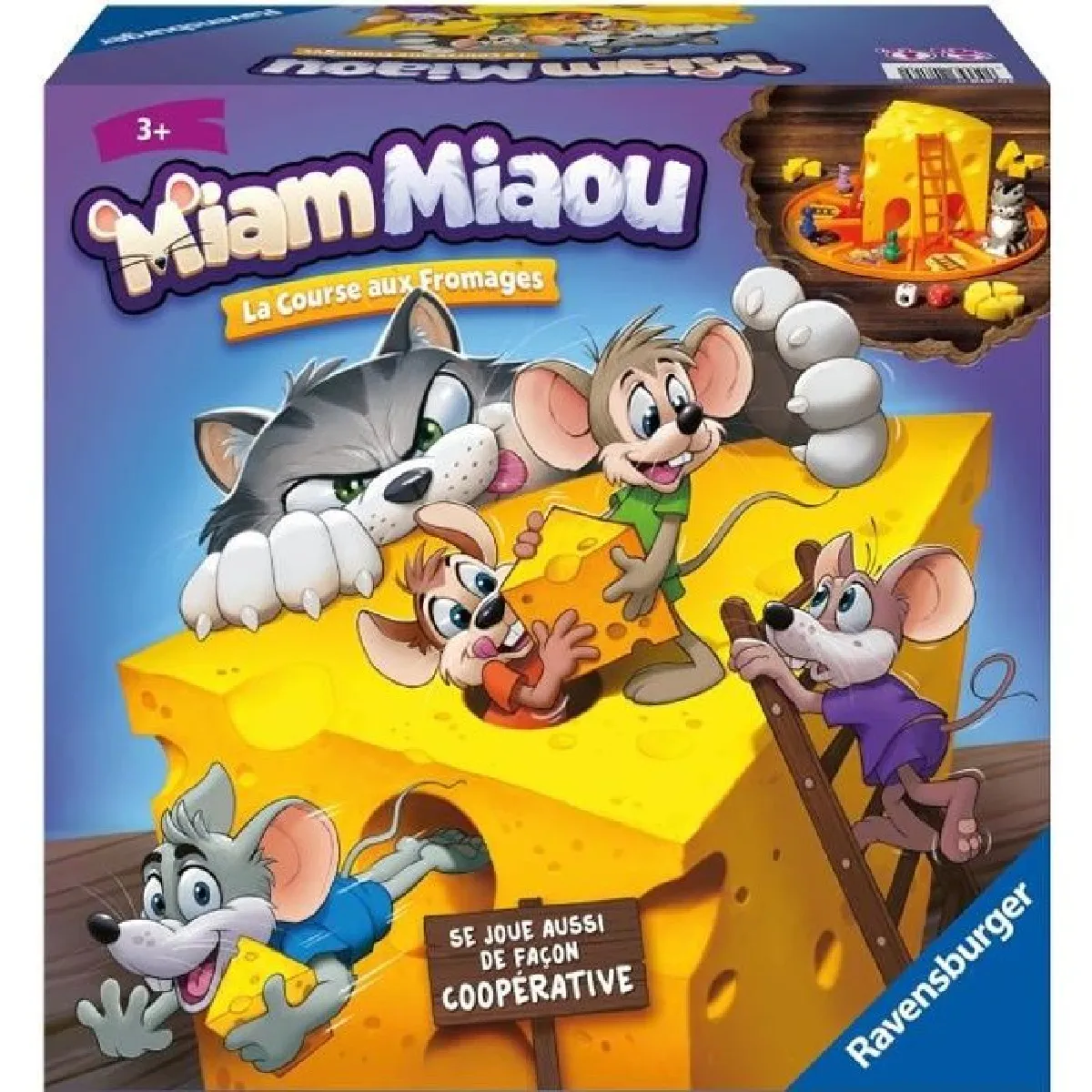 Ravensburger Jeu Miam Miaou – Enfant 3+
