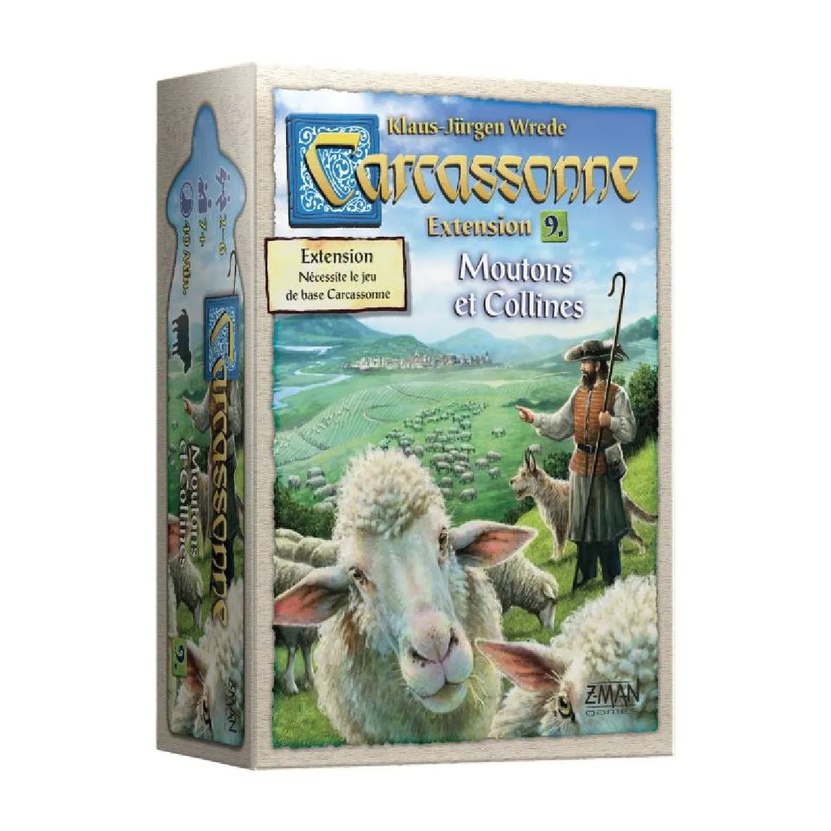 Extension Carcassonne : moutons et collines Asmodee - vue 2