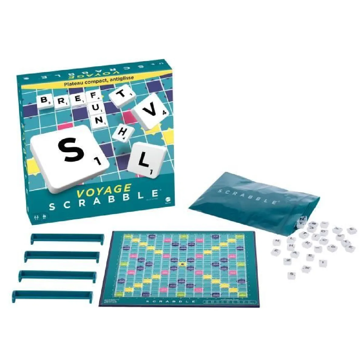 Jeu de société Scrabble voyage classique - CJT12