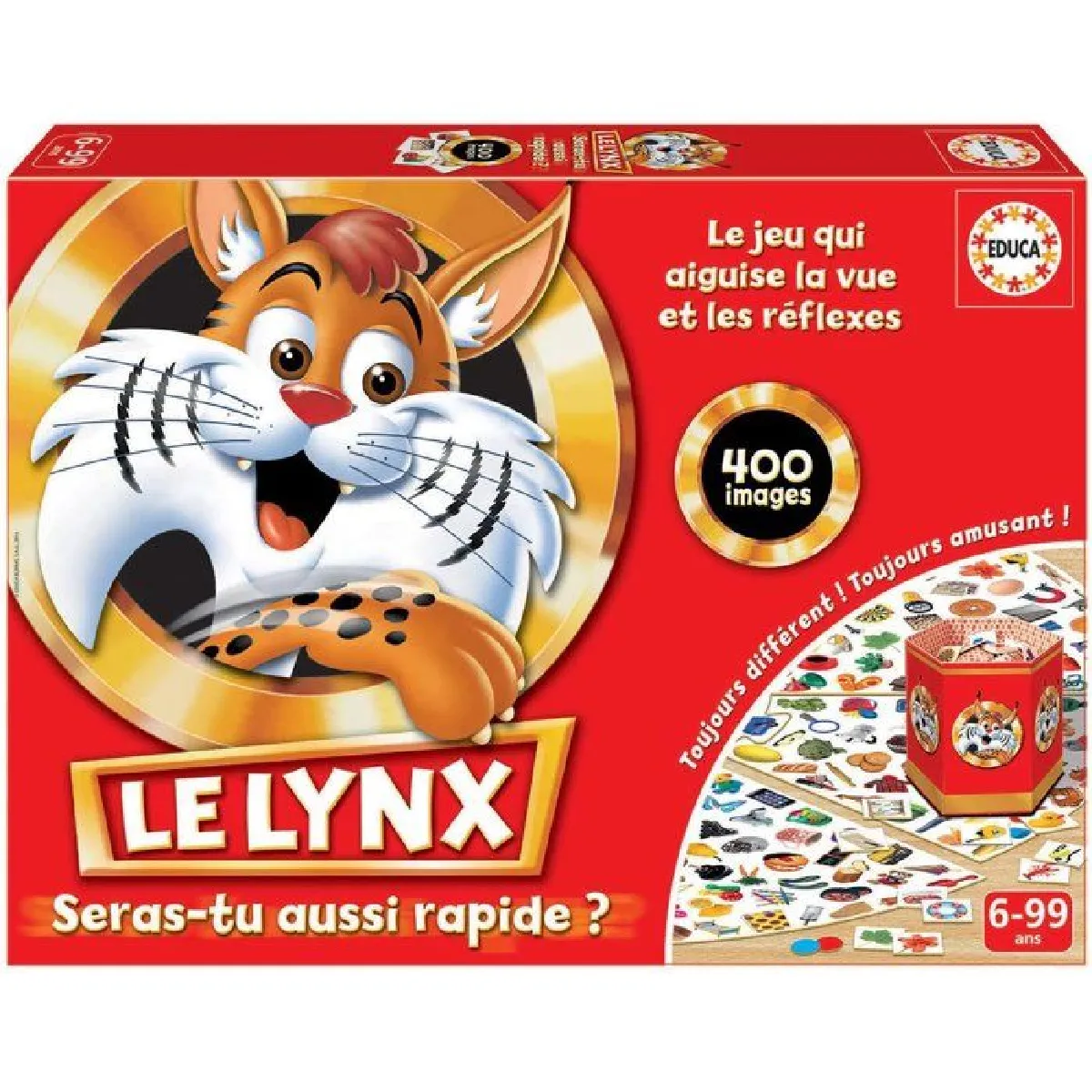 Educa Borras Rouge Jeux De Société Le Lynx Images 400 Spe - Image 4