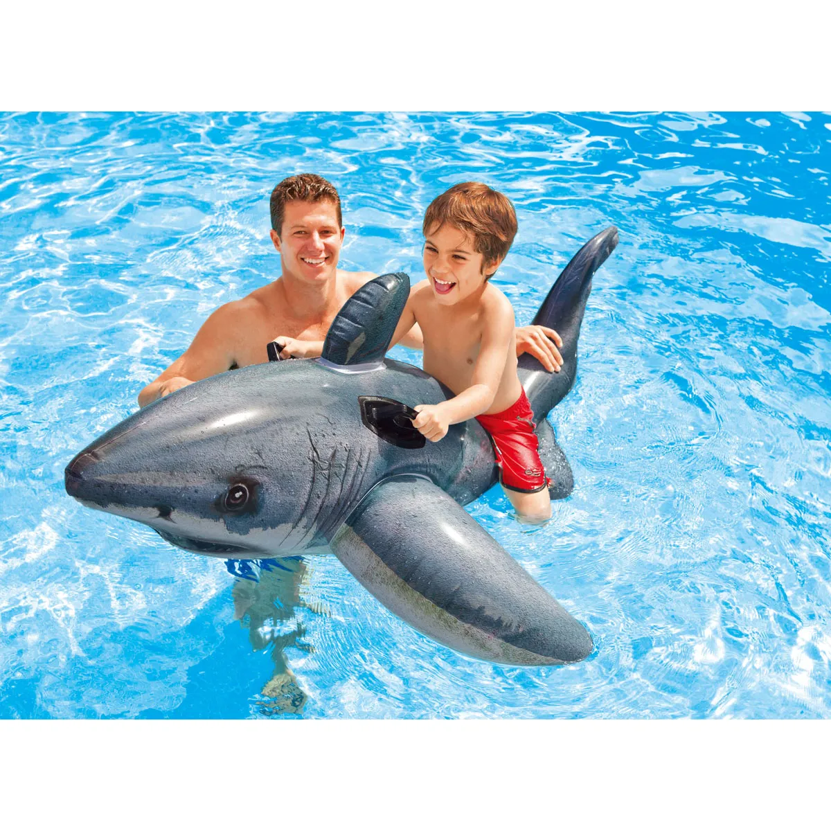 Intex - requin blanc 173X107CM equitation