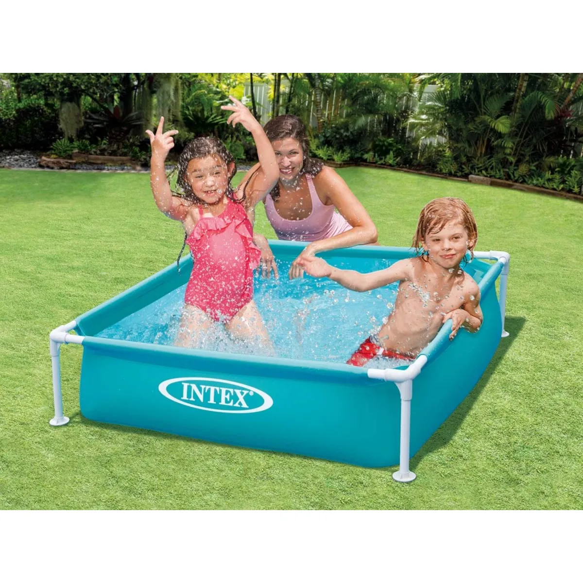 INTEX Piscine Tubulaire Carrée