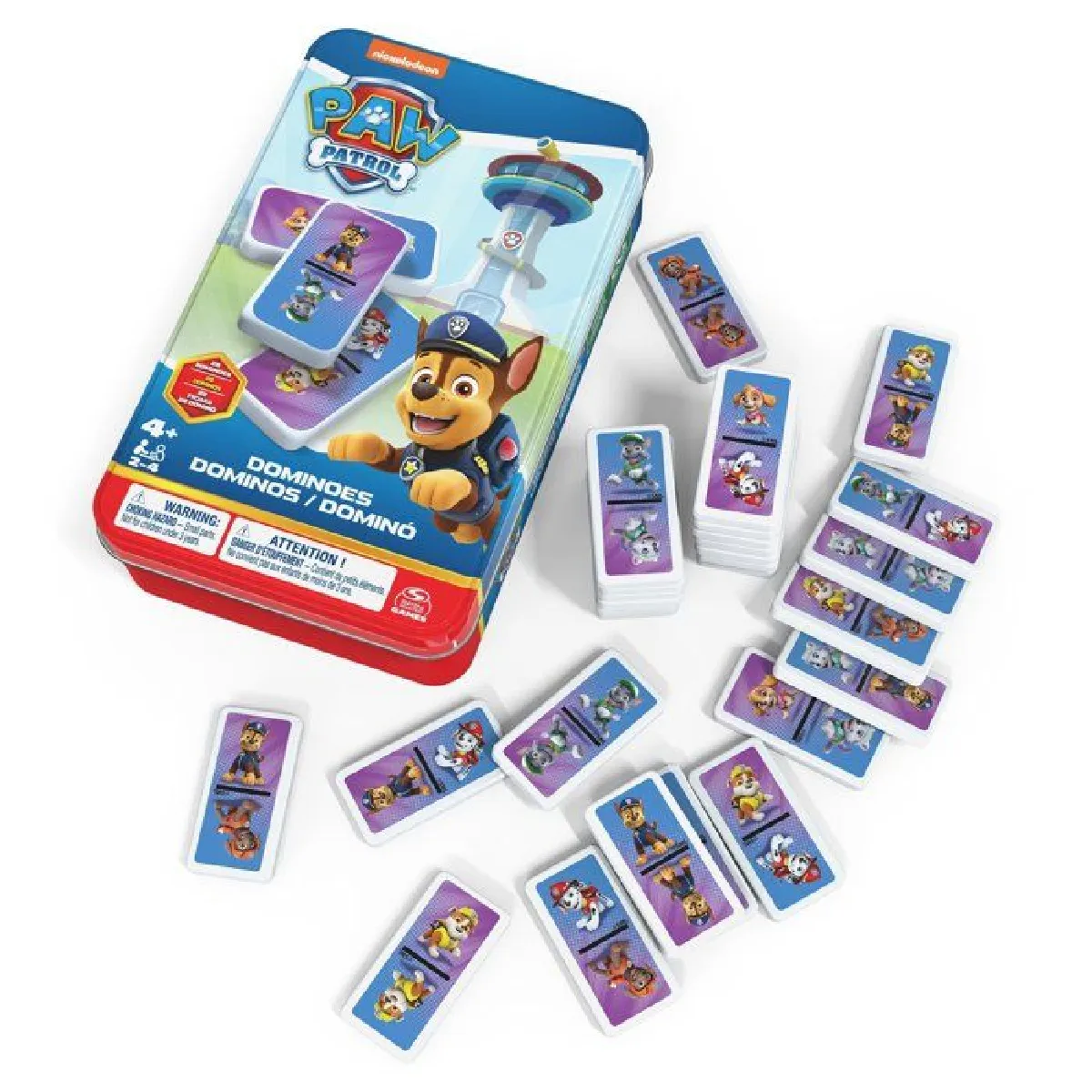 Spin Master Multicolore Boîte Métal Dominos Pppatrol - Image 2