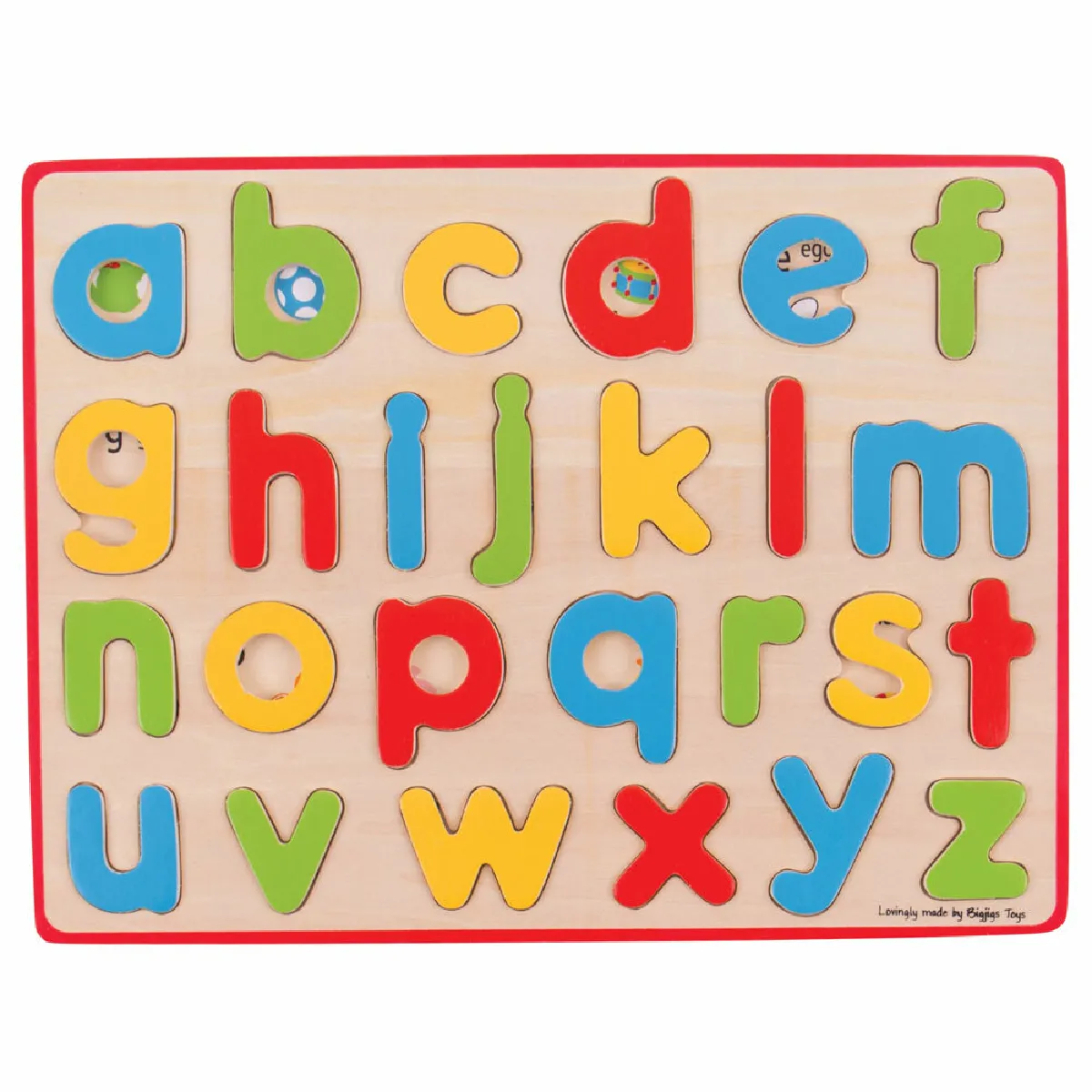 Bigjigs toys Puzzle alphabet minuscule en bois