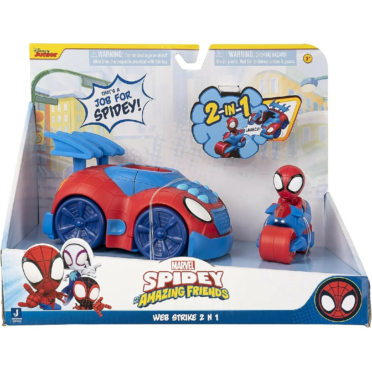 MARVEL Spidey Véhicule Web Strike 2 en 1