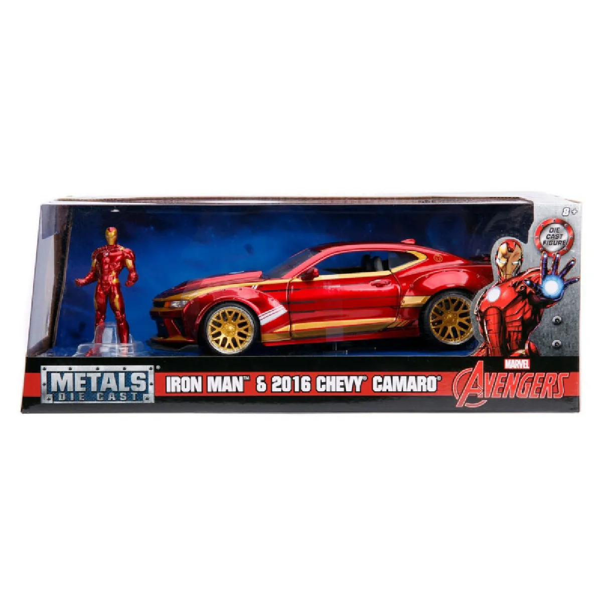 Jada Toys 1/32 The Flash & Chevrolet Camaro 1973 – Diecast Rouge 33386