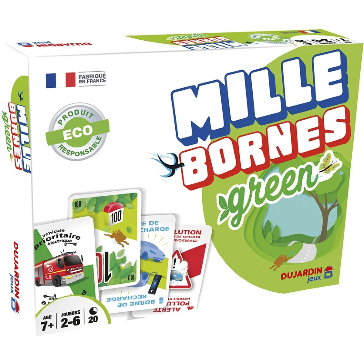 Dujardin Vert Mille Bornes Édition E - Jeu De Société Écologique - Neuf - Image 4