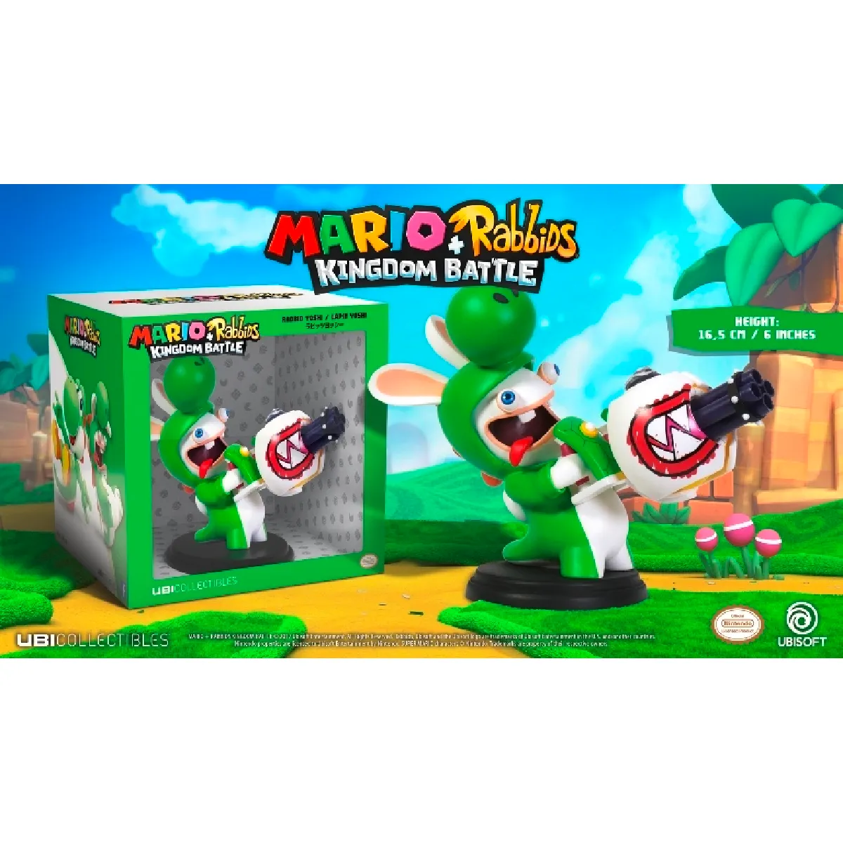 Générique Figurine Rabbit Yoshi Mario + Rabbids