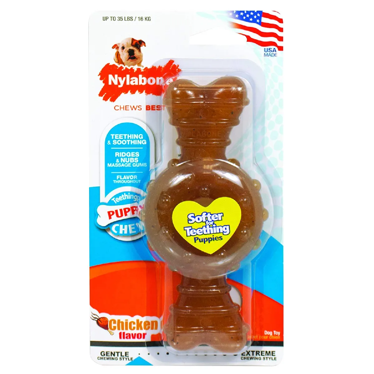 Comparer les prix de Nylabone Puppy Ring - Taille Wolf