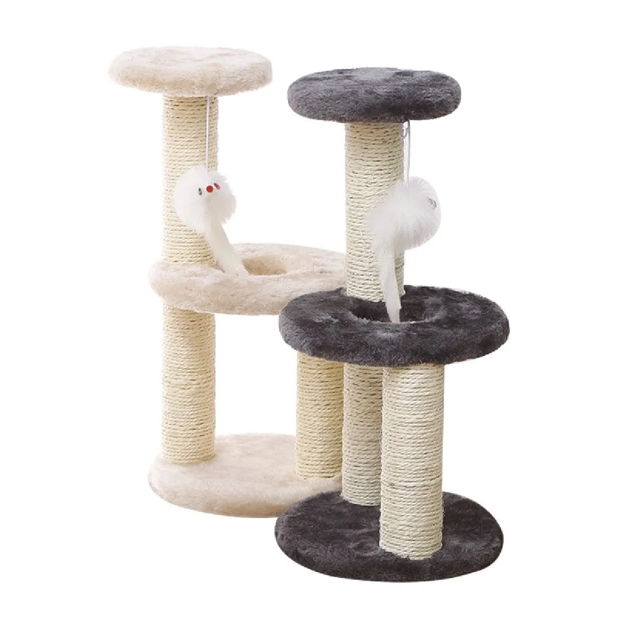 Meilleurs prix pour Arbre à chat tour à plusieurs niveaux avec griffe planche à chat arbre actif maison de théâtre avec 2 pendentifs chat chaton & 124 ; meubles scratch