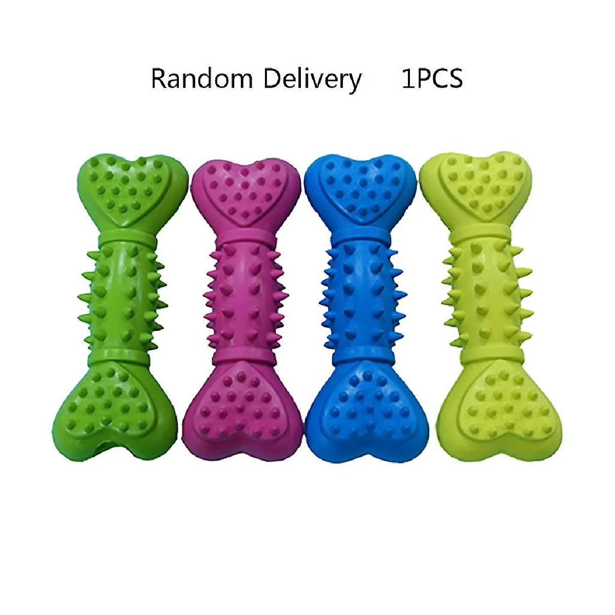 Comparer les prix de Rubber Bone Molar Stick Nettoyage des dents Dog Toys 5.91inches Convient Pour les chiens