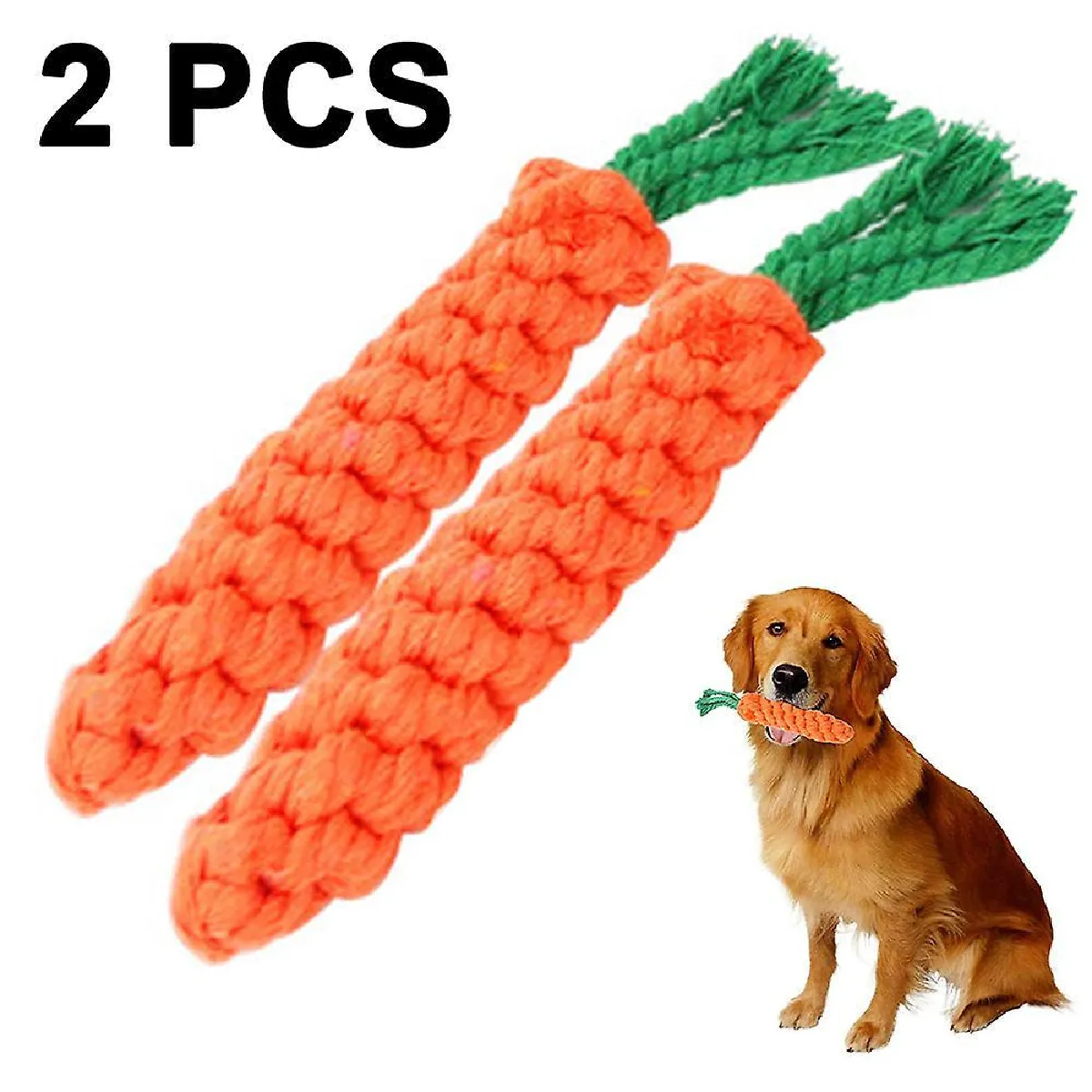 Comparer les prix de Puppy Boredom Rope Toy - Nettoyage naturel des dents Jouet à mâcher pour chiens