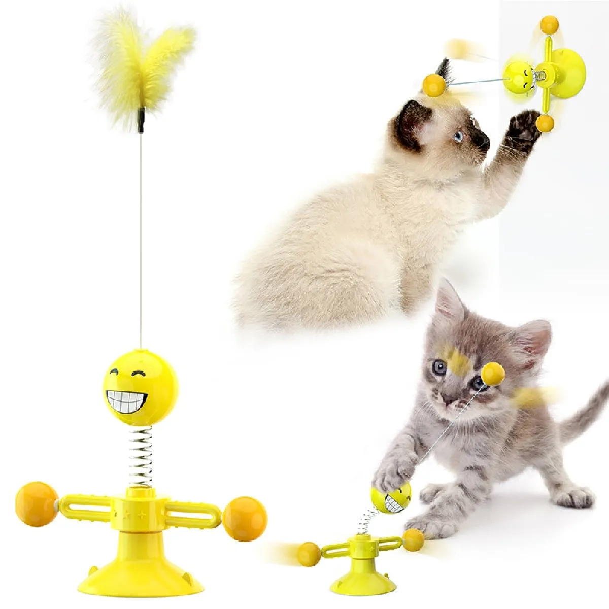Fun Pet Cat Automatic Electric Fun Cat Toys Interactive Pet Cat Interactive Training Cat Toys & Badminton Toys
