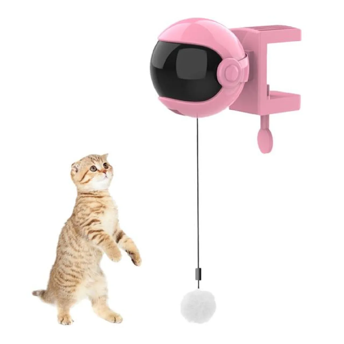 Comparer les prix de Jouets électriques pour chats Jouets interactifs Jeux pour chats Yo avec boule de levage Jouets électriques pour animaux de compagnie Corde télescopique Jouets intellectuels   Jouets pour chats (rose)